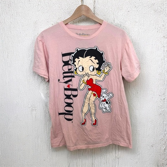 Pink Betty Boop Graphic T-Shirt M coquette - Picture 1 of 6